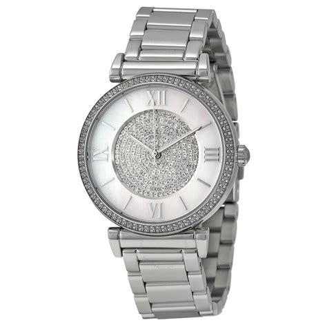 michael kors catlin watch silver|Michael Kors Catlin MK3355 Watch .